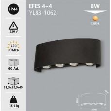 8W DIŞ MEKAN APLİK GÜNIŞIĞI- EFES 4+4